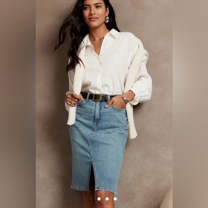 New DENIM PENCIL SKIRT 💜